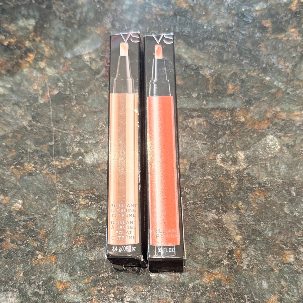 Victoria's Secret Brilliant Lip Shine - Rock me & Bare Maximum NWB’s. Rare find